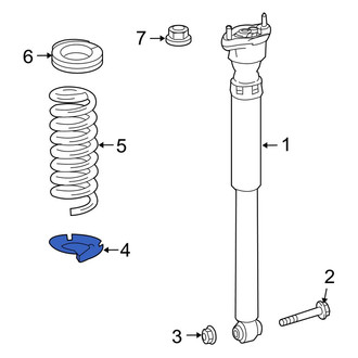 Mercedes-Benz OE - Lower Coil Spring Insulator