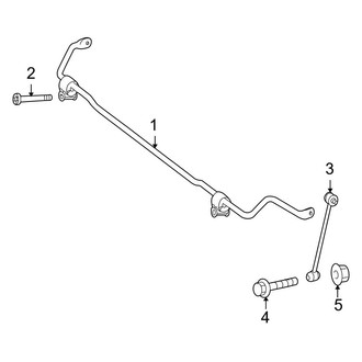 Mercedes-Benz OE - Rear Suspension - Stabilizer Bar & Components