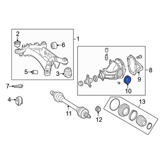 Mercedes-Benz OE - Rear Drive Axle Shaft Seal