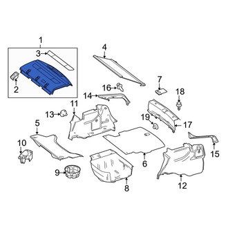 Mercedes-Benz OE - Rear Package Tray Trim