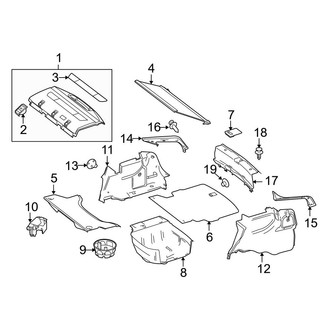 Mercedes-Benz OE - Rear Body & Floor - Interior Trim (Coupe)