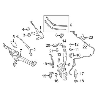 Mercedes-Benz OE - Windshield - Wiper & Washer Components (Convertible)