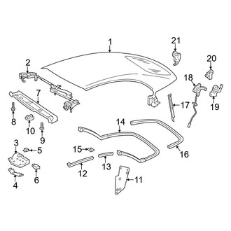 Mercedes-Benz OE - Convertible/Soft Top - Frame & Components (Convertible)