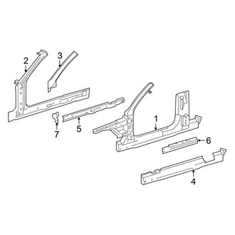 Mercedes-Benz OE - Pillars, Rocker & Floor - Aperture Panel (Convertible)