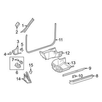 Mercedes-Benz OE - Pillars, Rocker & Floor - Interior Trim (Convertible)