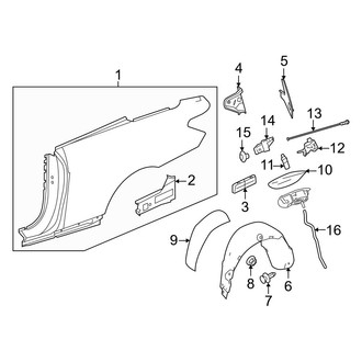 Mercedes-Benz OE - Quarter Panel & Components (Convertible)