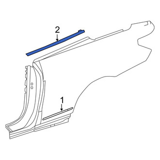 Mercedes-Benz OE - Rear Right Quarter Panel Molding
