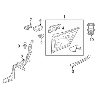 Mercedes-Benz OE - Quarter Panel - Interior Trim (Convertible)