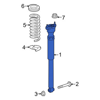 Mercedes-Benz OE - Rear Left Suspension Shock Absorber