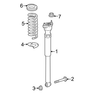 Mercedes-Benz OE - Rear Suspension - Shocks & Components (Convertible)