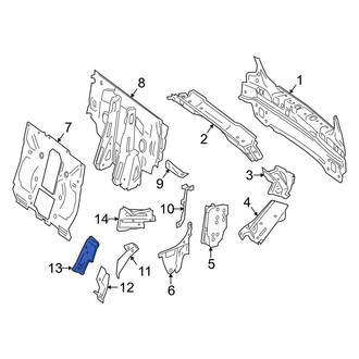 Mercedes-Benz OE - Left Roll Bar Bracket