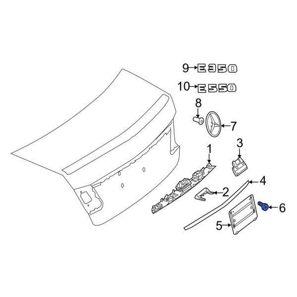 License Plate Bracket Screw