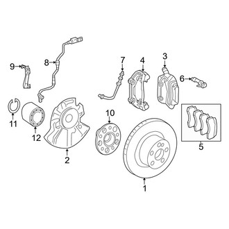 Mercedes-Benz OE - Front Suspension - Brake Components (4Matic Coupe)
