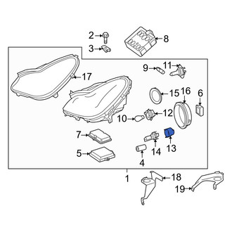 Mercedes-Benz OE - Front Headlight Socket