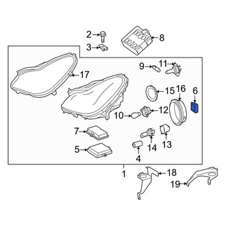 Mercedes-Benz OE - Front Headlight Control Module