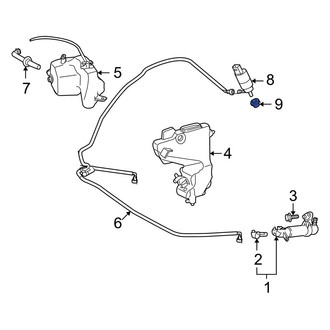 Mercedes-Benz OE - Headlight Washer Pump Seal