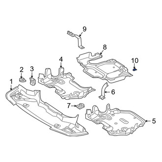 Mercedes-Benz OE - Radiator Support Splash Shield Clip