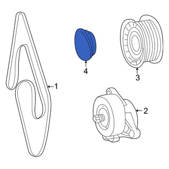 Mercedes-Benz OE - Accessory Drive Belt Idler Pulley Cap