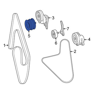 Mercedes-Benz OE - Accessory Drive Belt Idler Pulley