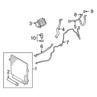 Mercedes-Benz OE - Air Conditioner & Heater - Condenser, Compressor & Lines