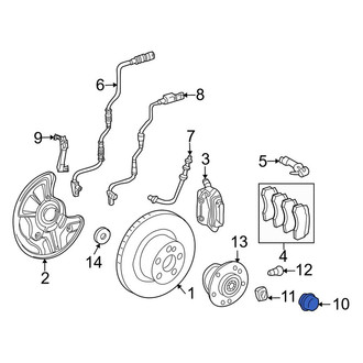 Mercedes-Benz OE - Front Wheel Bearing Dust Cap