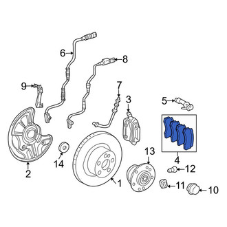 Mercedes-Benz OE - Front Disc Brake Pad Set