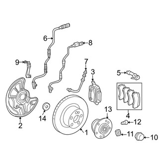 Mercedes-Benz OE - Front Suspension - Brake Components