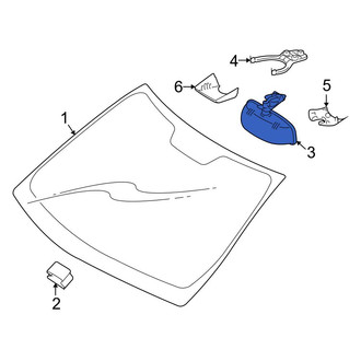 Mercedes-Benz OE - Front Interior Rear View Mirror