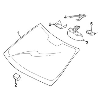 Mercedes-Benz OE - Windshield - Glass