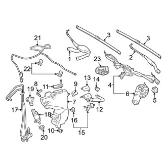 Mercedes-Benz OE - Windshield - Wiper & Washer Components
