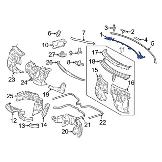 Mercedes-Benz OE - Cowl Cover