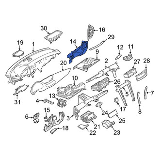 Mercedes-Benz OE - Front Right Glove Box