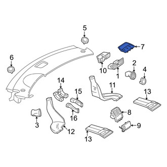 Mercedes-Benz OE - Rear Outer Dashboard Air Vent