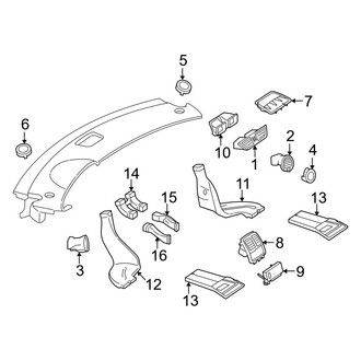 Mercedes-Benz OE - Instrument Panel - Ducts