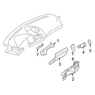 Mercedes-Benz OE - Instrument Panel - Glove Box
