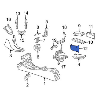Mercedes-Benz OE - Left Console Panel