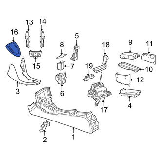Mercedes-Benz OE - Automatic Transmission Shift Cover Plate