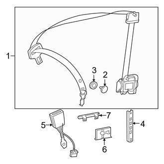 Mercedes-Benz OE - Restraint Systems - Front Seat Belts