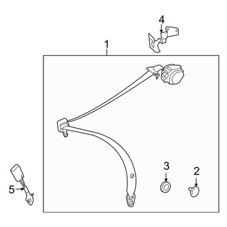 Mercedes-Benz OE - Restraint Systems - Rear Seat Belts