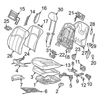 Mercedes-Benz OE - Seats & Tracks - Front Seat Components