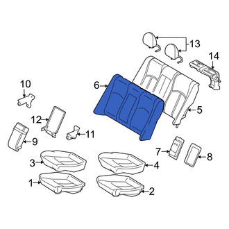 Mercedes-Benz OE - Rear Seat Back Cushion Cover