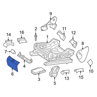 Mercedes-Benz OE - Front Right Seat Track Cover