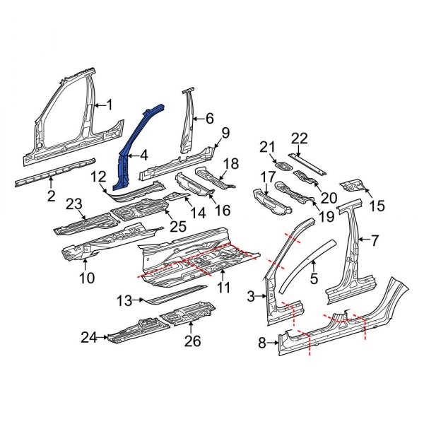 Body A-Pillar Reinforcement