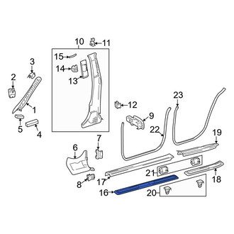 Mercedes-Benz OE - Front Left Outer Door Sill Plate