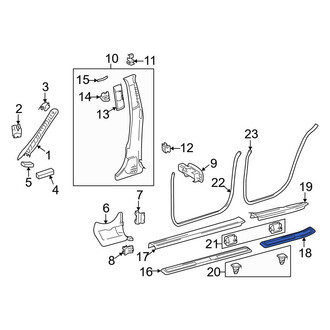 Mercedes-Benz OE - Rear Left Outer Door Sill Plate