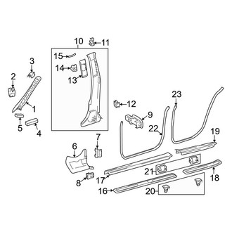 Mercedes-Benz OE - Pillars, Rocker & Floor - Interior Trim