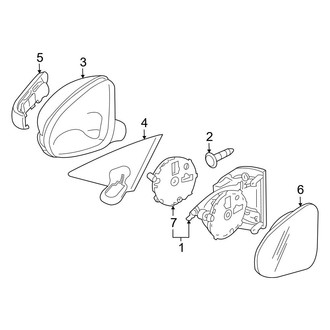 Mercedes-Benz OE - Front Door - Outside Mirrors