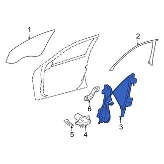 Mercedes-Benz OE - Front Left Window Regulator