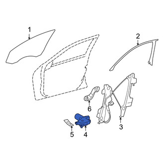 Mercedes-Benz OE - Rear Right Window Motor