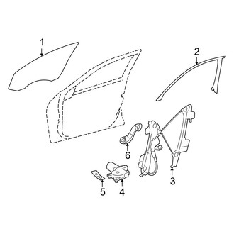 Mercedes-Benz OE - Front Door - Glass & Hardware